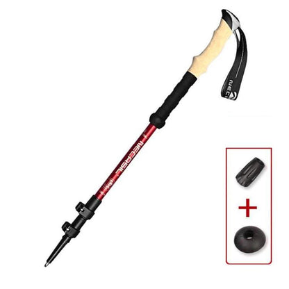 Trekking Poles for Hiking | Anti-Shock System | Lightweight Carbon Fiber & Cork Grip