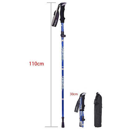 Trekking Poles for Hiking & Walking | Telescopic Adjustable 65-135 cm | Lightweight Aluminum, Foldable