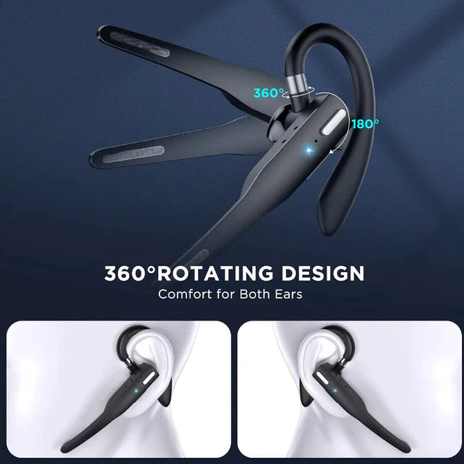 Trucker Headset | Bluetooth 5.1 Dual Mic & Noise-Cancelling | Long Battery Life