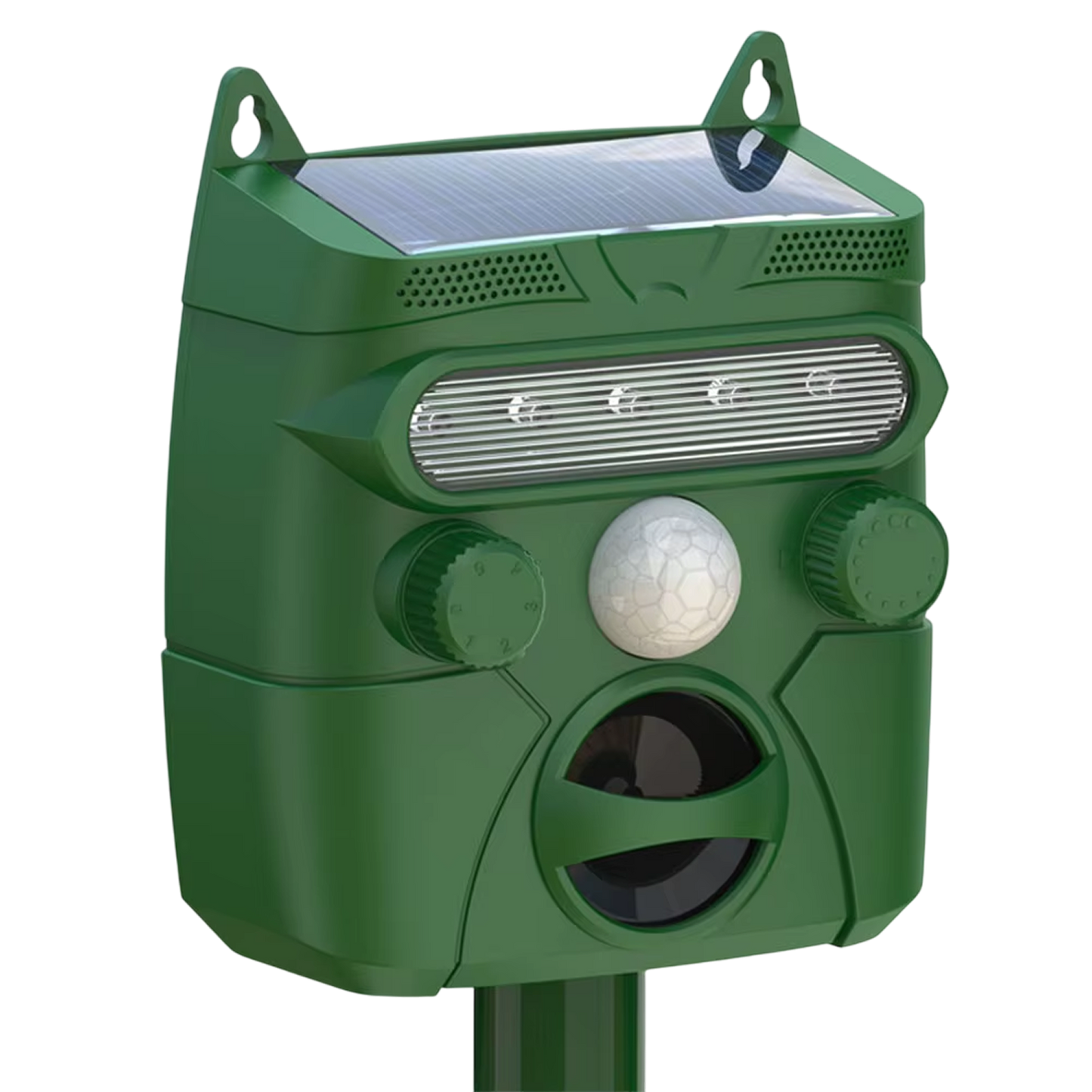 Ultrasonic Animal Repeller | Solar-Powered Motion-Activated | 1,200 sq ft Coverage