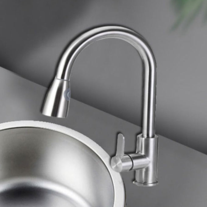 Undermount Round Sink | Stainless Steel Single Basin | Basket Strainer & Drain | Durable Design