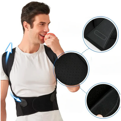 Unisex Posture Corrector | Slim Discreet | Adjustable Straps & Breathable | Comfort Fit