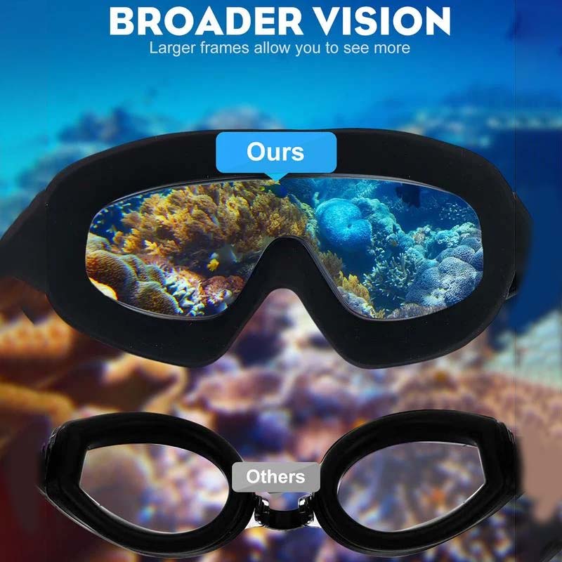 Unisex Swim Goggles | Wide-View Anti-Fog | Silicone Seal & Non-Slip Strap | Comfort Fit