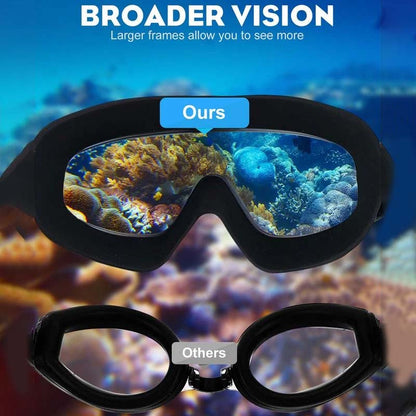 Unisex Swim Goggles | Wide-View Anti-Fog | Silicone Seal & Non-Slip Strap | Comfort Fit