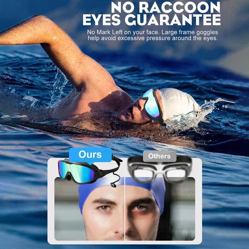 Unisex Swim Goggles | Wide-View Anti-Fog | Silicone Seal & Non-Slip Strap | Comfort Fit