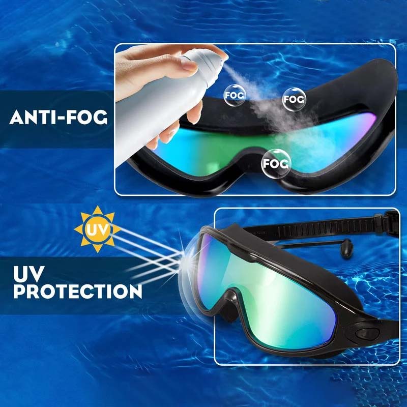 Unisex Swim Goggles | Wide-View Anti-Fog | Silicone Seal & Non-Slip Strap | Comfort Fit