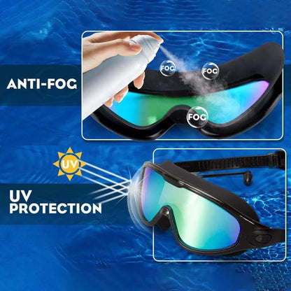 Unisex Swim Goggles | Wide-View Anti-Fog | Silicone Seal & Non-Slip Strap | Comfort Fit