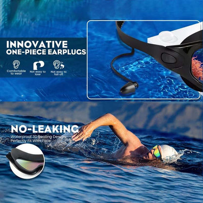 Unisex Swim Goggles | Wide-View Anti-Fog | Silicone Seal & Non-Slip Strap | Comfort Fit