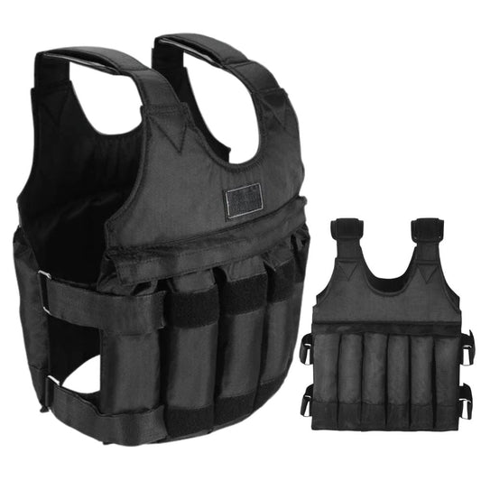 Unisex Weighted Vest | Adjustable 110 lb Capacity | Padded Oxford & Straps | Strength Training