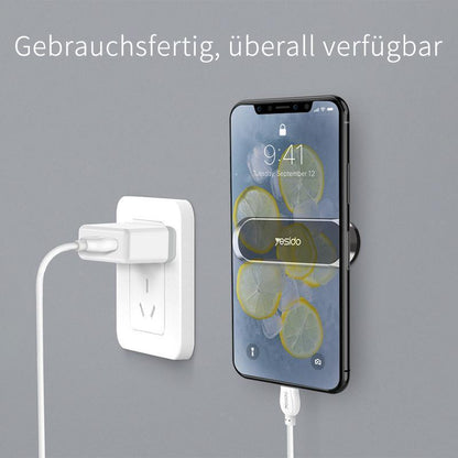 Universal Magnetic Phone Holder | Mount-Free Nano Adhesive | Soft Silicone Surface | 360° Rotation