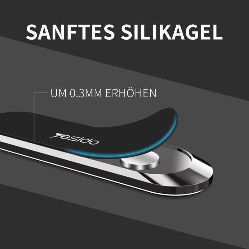 Universal Magnetic Phone Holder | Mount-Free Nano Adhesive | Soft Silicone Surface | 360° Rotation