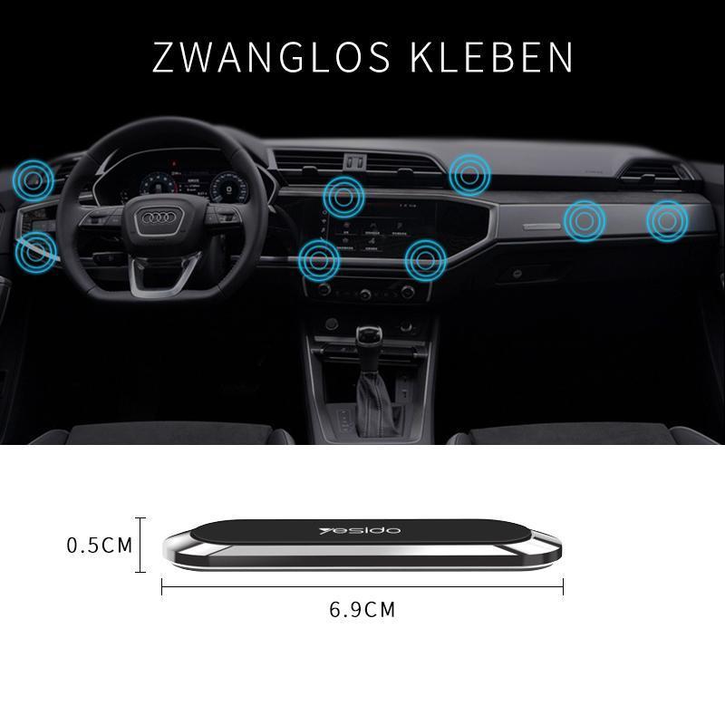 Universal Magnetic Phone Holder | Mount-Free Nano Adhesive | Soft Silicone Surface | 360° Rotation