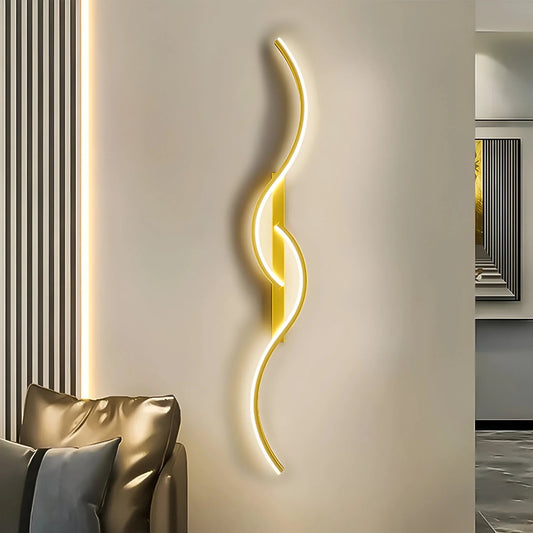 Wall Light | Curved LED | Dimmable with Remote & Adjustable Color | Ambient Lighting