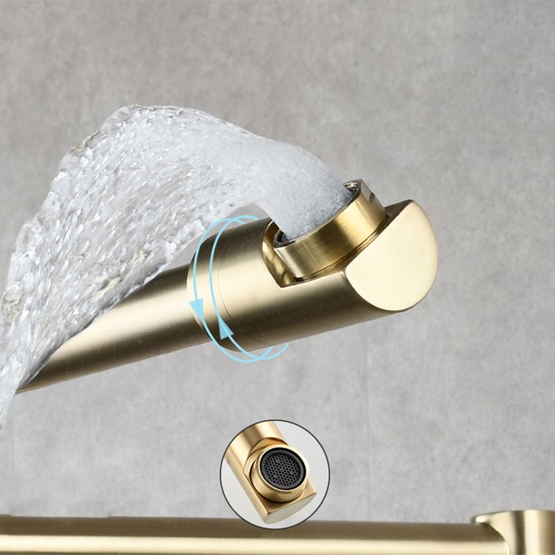 Wall-Mounted Pot Filler Faucet | Low-Profile Swivel Spout | Single-Handle Copper | 19.5 in Reach