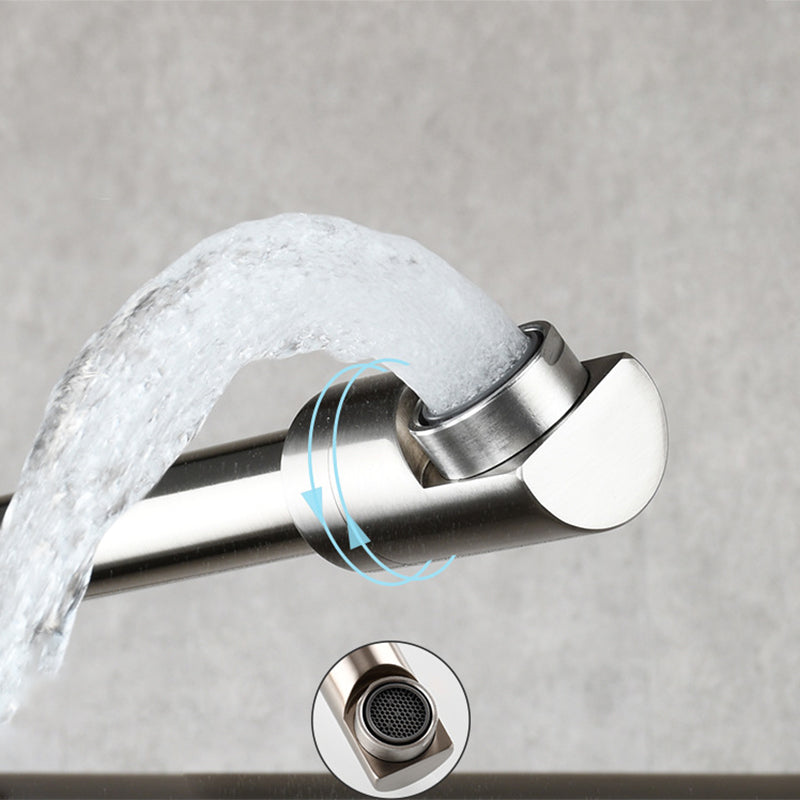 Wall-Mounted Pot Filler Faucet | Low-Profile Swivel Spout | Single-Handle Copper | 19.5 in Reach