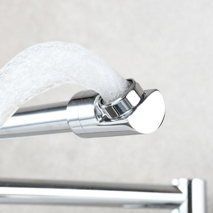 Wall-Mounted Pot Filler Faucet | Low-Profile Swivel Spout | Single-Handle Copper | 19.5 in Reach