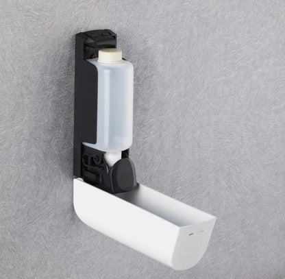 Wall-Mounted Shower Dispenser | 350ml Refillable Pump | Transparent Reservoir | Space-Saving