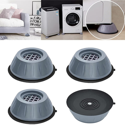 Washing Machine Pads | Anti-Vibration & Shock-Absorbing | Rubber Non-Slip 4-Pack | Easy Install