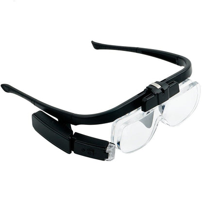 Wearable Magnifier | Adjustable LED Light Angle | 1.5-4.5X Magnification & Swappable Lenses