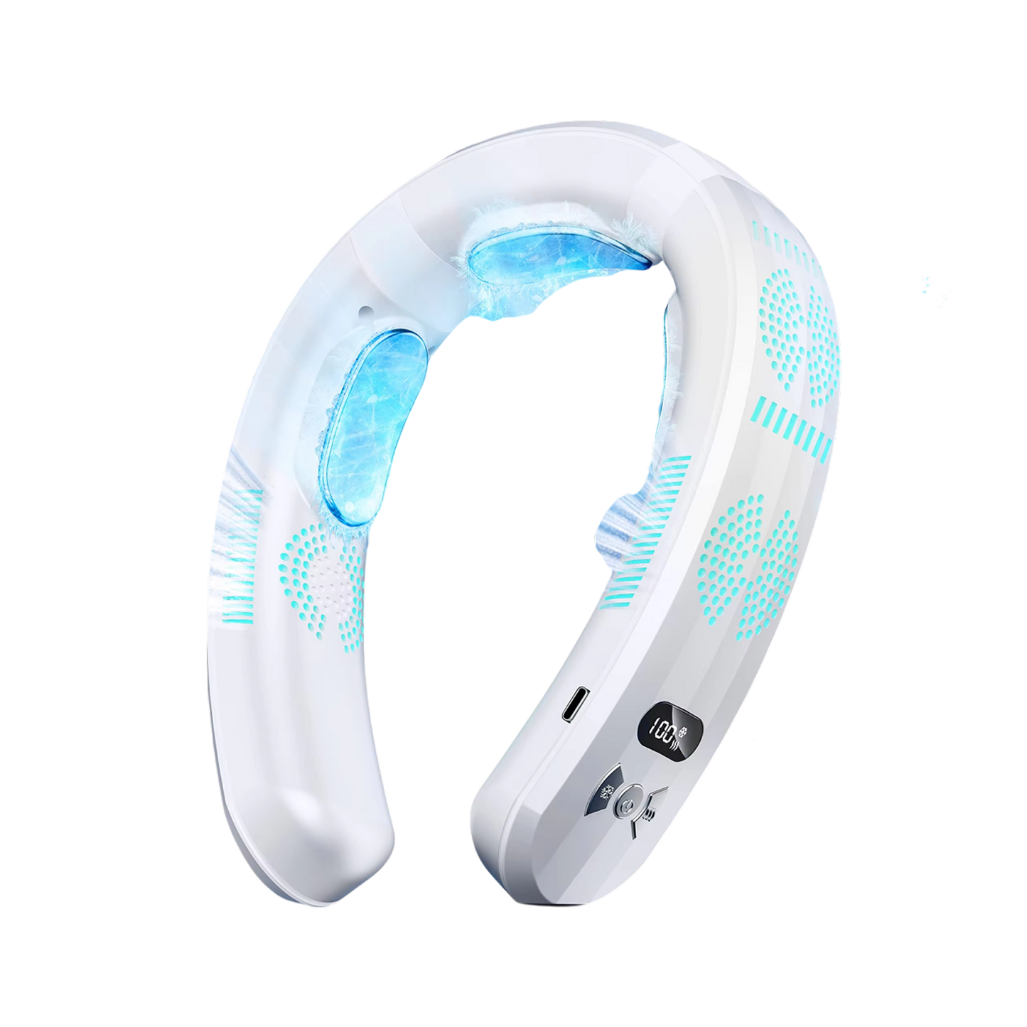 Wearable Neck Fan | Cooling & Heating | 8-Hour Battery | Whisper-Quiet