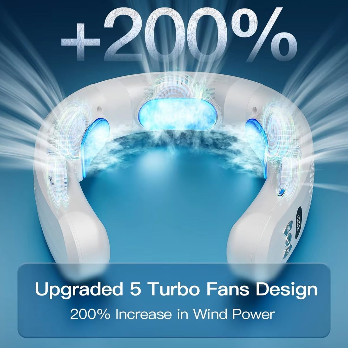 Wearable Neck Fan | Cooling & Heating | 8-Hour Battery | Whisper-Quiet