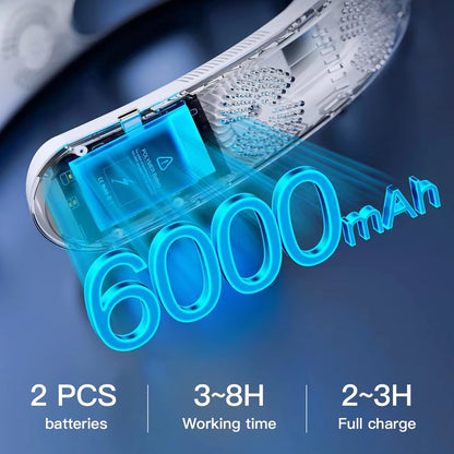 Wearable Neck Fan | Cooling & Heating | 8-Hour Battery | Whisper-Quiet