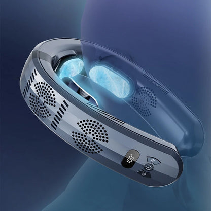 Wearable Neck Fan | Cooling & Heating | 8-Hour Battery | Whisper-Quiet