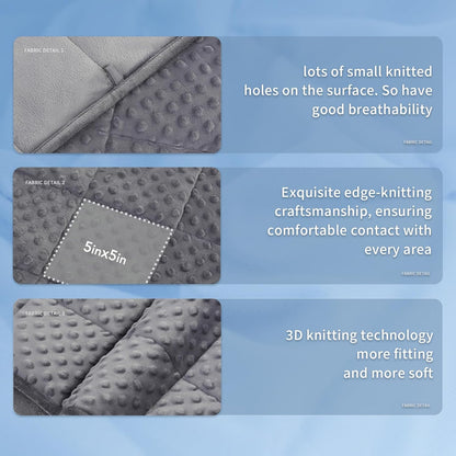 Weighted Blanket for Adults | Polka Dot Design | Cooling Microfiber Fabric | Stress Relief