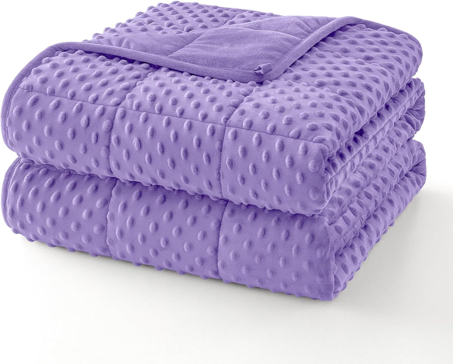 Weighted Blanket for Adults | Polka Dot Design | Cooling Microfiber Fabric | Stress Relief