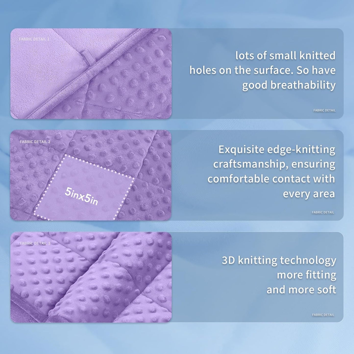 Weighted Blanket for Adults | Polka Dot Design | Cooling Microfiber Fabric | Stress Relief