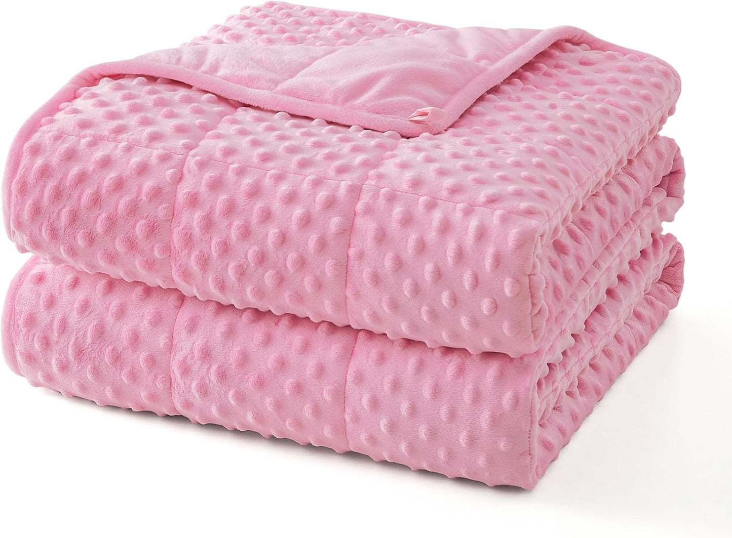 Weighted Blanket for Adults | Polka Dot Design | Cooling Microfiber Fabric | Stress Relief
