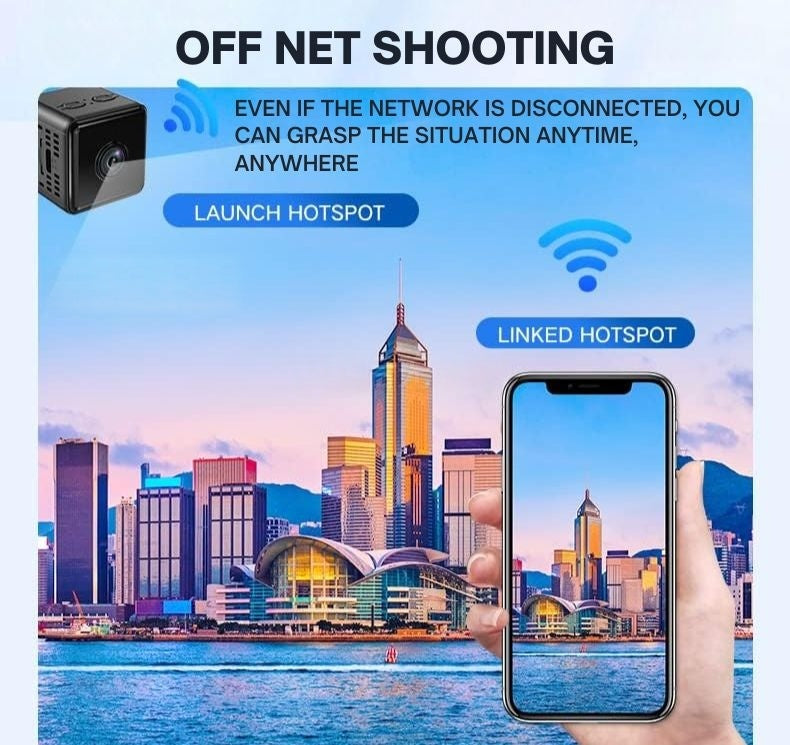 WiFi Security Camera | Full HD & Night Vision | App-Controlled & Long Battery | Indoor/Outdoor Use