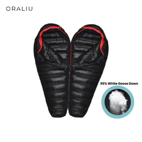 Winter Sleeping Bag | Down-Filled, Suitable to -20°C | Ripstop Nylon & Double Zipper