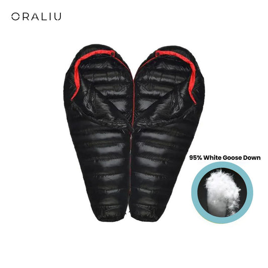 Winter Sleeping Bag | Down-Filled, Suitable to -20°C | Ripstop Nylon & Double Zipper