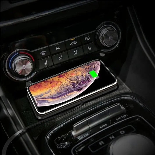 Wireless Charging Pad | 15W Fast Charging | Non-Slip Silicone Base & Ultra-Slim | Car & Home Use
