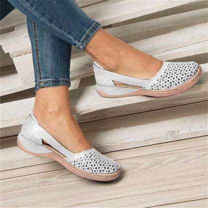 Women’s Bunion-Friendly Flats | Moccasin-Style Wide Toe Box & Flexible Insole | Non-Slip Sole