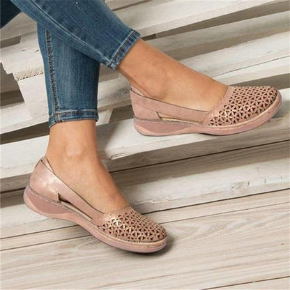 Women’s Bunion-Friendly Flats | Moccasin-Style Wide Toe Box & Flexible Insole | Non-Slip Sole