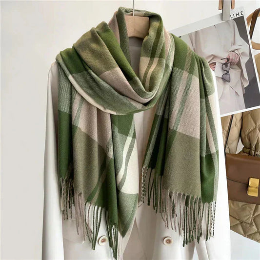 Women's Checkered Scarf | Soft & Warm | Multiple Colors