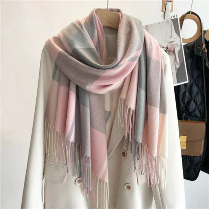 Women's Checkered Scarf | Soft & Warm | Multiple Colors