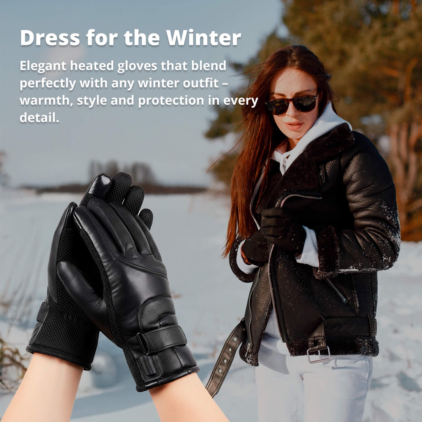 Women's Heated Gloves | USB Rechargeable | Touchscreen & Waterproof | Winter Warmth