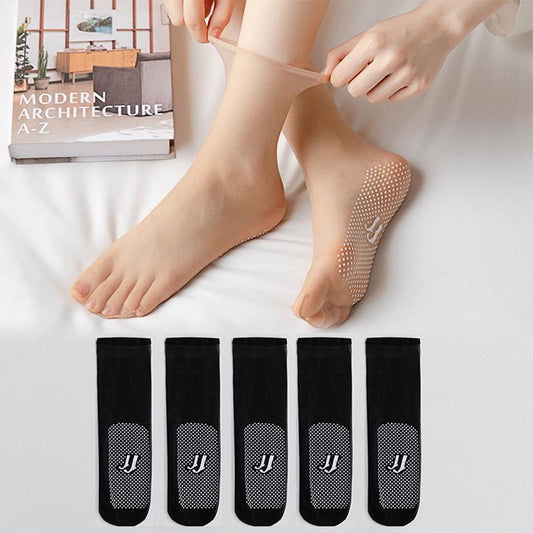 Women's Invisible No-Show Socks | Ultra-Thin Breathable Polyester | Non-Slip Grip