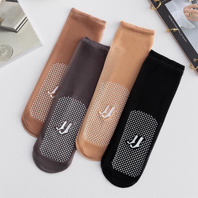 Women's Invisible No-Show Socks | Ultra-Thin Breathable Polyester | Non-Slip Grip