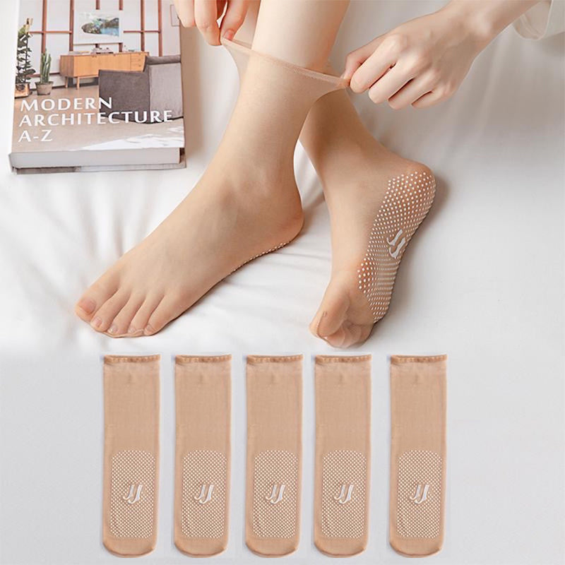 Women's Invisible No-Show Socks | Ultra-Thin Breathable Polyester | Non-Slip Grip