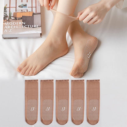 Women's Invisible No-Show Socks | Ultra-Thin Breathable Polyester | Non-Slip Grip