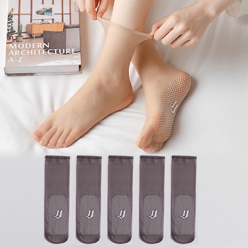 Women's Invisible No-Show Socks | Ultra-Thin Breathable Polyester | Non-Slip Grip