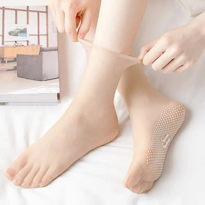 Women's Invisible No-Show Socks | Ultra-Thin Breathable Polyester | Non-Slip Grip