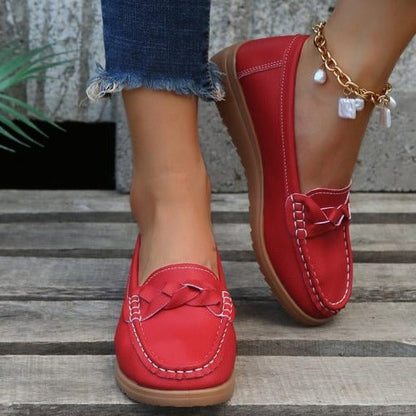 Women's Loafers | Soft Leather Slip-On | Orthopedic Arch Support & Wide Toe Box