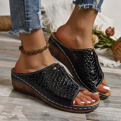Women's Orthopedic Sandals | Arch Support Wedge | Shock-Absorbing Sole & Non-Slip | Comfortable Fit