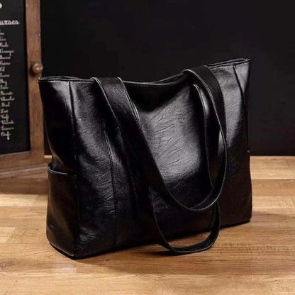 Women's Shoulder Bag | Retro-Inspired Smooth Finish | Genuine Leather & Adjustable Strap