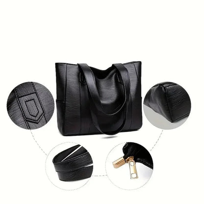 Women's Shoulder Bag | Retro-Inspired Smooth Finish | Genuine Leather & Adjustable Strap